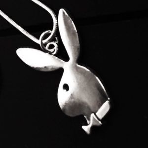 Jewelry - 925 Silver Plated Necklace with Playboy Bunny Jewelry - 925 Silver Plated Necklace with Playboy Bunny